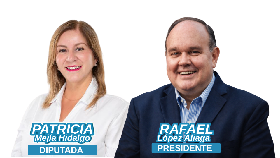 Patricia Mejía y Rafael López Aliaga